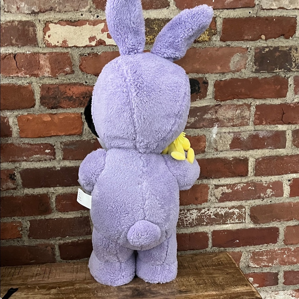 Purple Snoopy Plush with Bunny Ears - Picture 10 of 11